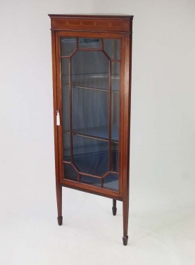 Antique Edwardian Standing Corner Cupboard