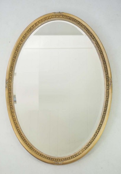 Gilt Oval Mirror