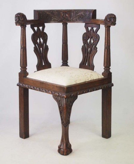 Victorian Carved Oak Chair