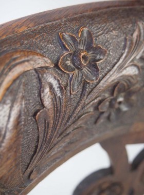 Victorian Carved Oak Chair