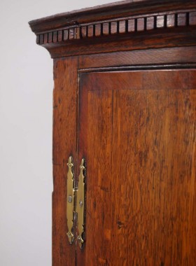 Georgian oak Bow Front Corner Cupboard
