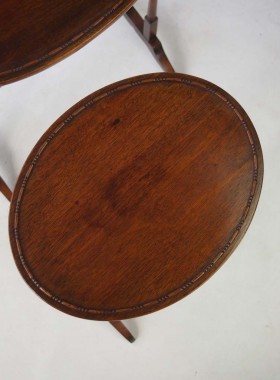 Antique Gillows of Lancaster Mahogany Nest of Tables