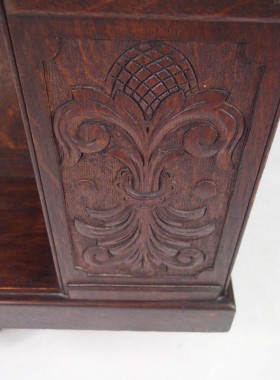 Antique Arts Crafts Oak Revolving Bookcase