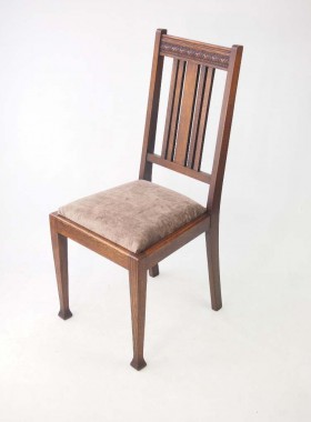 Set 4 Edwardian Oak Chairs