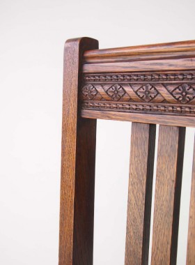 Set 4 Edwardian Oak Chairs