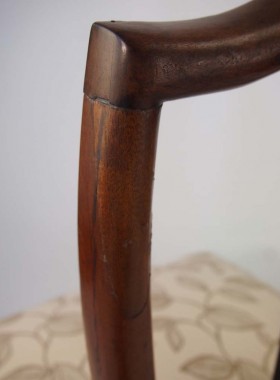 Georgian Mahogany Inlaid desk Chair