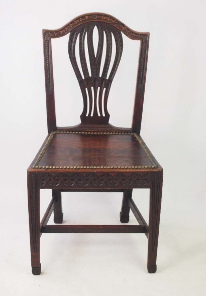 19th Century Carved Oak Chair