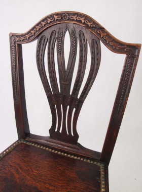 Carved 19th Century Oak Chair