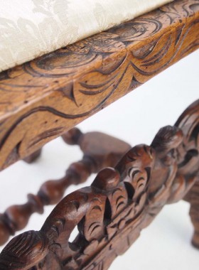 Victorian Carved Walnut Chair