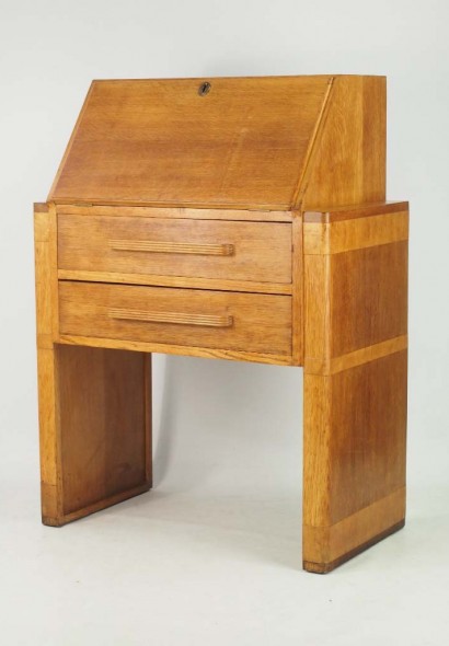 Art Deco Oak Bureau