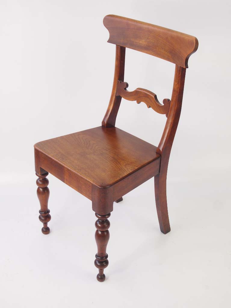 Pair Antique Victorian Kitchen Chairs