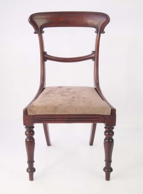 Pair Victorian Mahogany Side Chairs