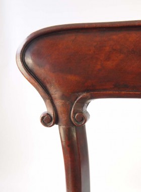 Pair Victorian Mahogany Side Chairs
