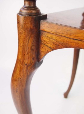 Antique Rosewood Two Tier Lamp Table