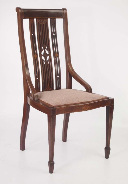 Edwardian Mahogany Dressing Table Chair