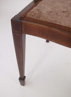 Edwardian Mahogany Dressing Table Chair