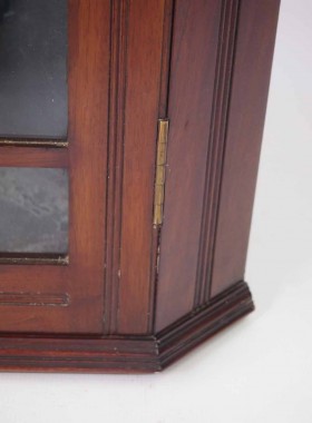Victorian Mahogany Glazed Corner Cupboard