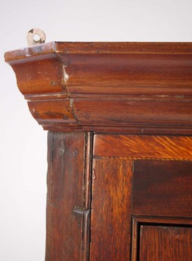 Antique George III Oak Corner Cupboard