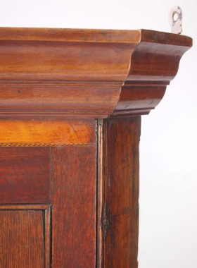 Antique George III Oak Corner Cupboard