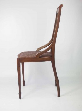 Edwardian Inlaid Mahogany Desk Chair