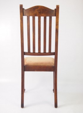 Set of 4 Oak Arts and Crafts Chair