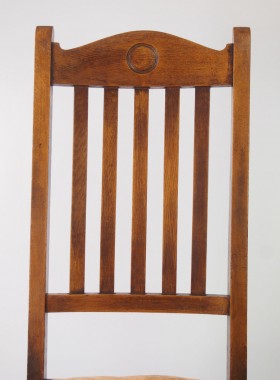 Set of 4 Oak Arts and Crafts Chair