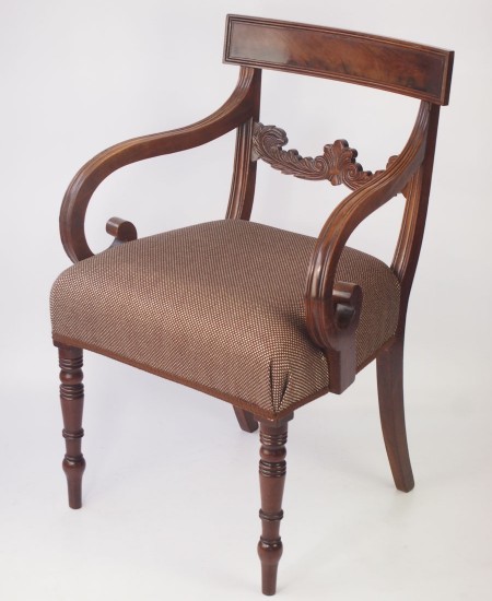 Regency Mahogany desk chair