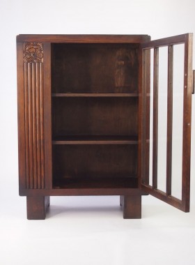 Small art Deco oak Bookcase
