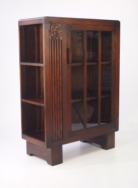 Small art Deco oak Bookcase