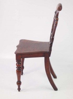 Victorian Mahogany Hall Chair