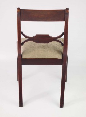 Pair Mahogany Regency Side Chairs