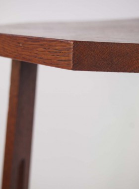 Arts and Crafts Oak Lamp Table