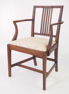 Pair Edwardian Mahogany Chairs