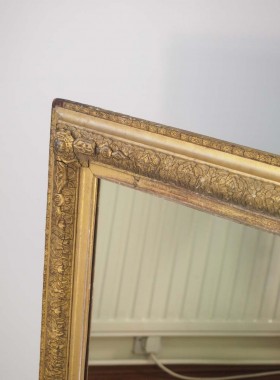 Large Antique Gilt Mirror