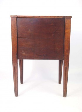18th Century Dutch Tambour Front Oak Cabinet