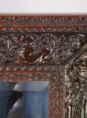 Carved Victorian Mirror