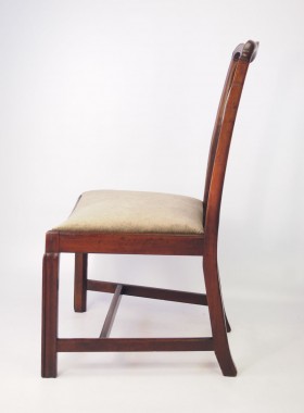 Antique Georgian Mahogany Chippendale Desk Chair