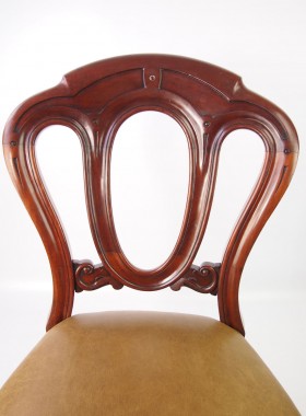 Victorian Mahogany and Leather Desk Chair