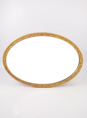 Edwardian Gilt Oval Mirror