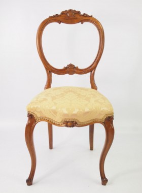 2 Victorian Balloon Back Chairs