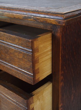 Small Antique Edwardian Oak Desk