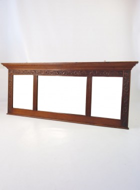 Arts and Crafts Overmantle Mirror