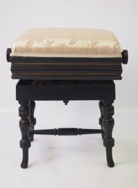 Aesthetic Movement Rise and Fall Piano Stool