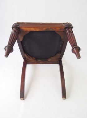 Pair Early Victorian Mahogany Side Chairs