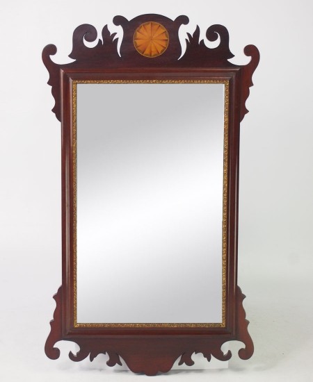 Edwardian Mahogany Chippendale Mirror