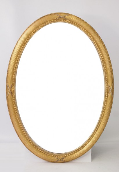 Antique Gilt Oval Mirror