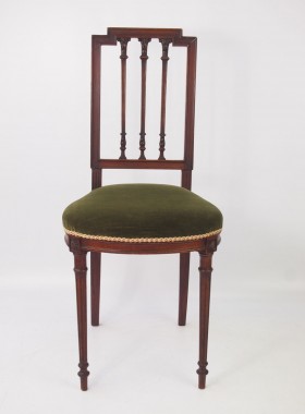 Pair Small Antique French Bedroom Chairs