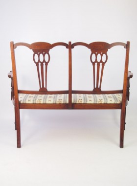 Edwardian Two Seater Parlour Settee