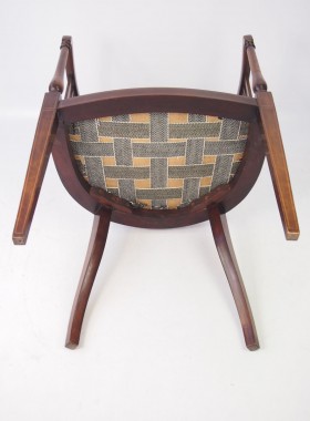 Edwardian Inlaid Tub Chair