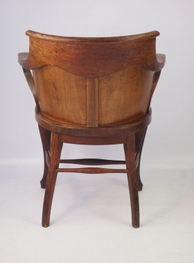 Victorian Oak Captains Chair
